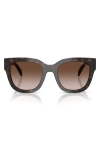 Prada Tortoiseshell Butterfly-frame Sunglasses In Brown