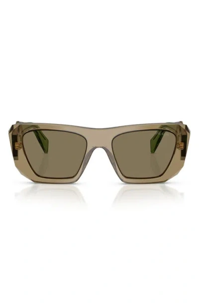 Prada 53mm Square Sunglasses In Brown