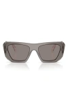 Prada Eyewear Rectangular Frame Sunglasses In Gray