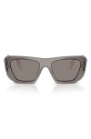 Prada Eyewear Rectangular Frame Sunglasses In Gray