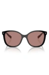 Prada 53mm Square Sunglasses In Lite Brown