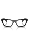 Prada 54mm Butterfly Optical Glasses In Black