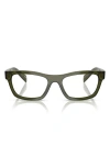 Prada 54mm Butterfly Optical Glasses In Clear