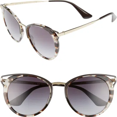 Prada 54mm Gradient Sunglasses In Opal Brown
