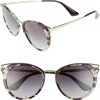 Prada 54mm Gradient Sunglasses In Spotty Brown
