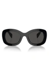 Prada 54mm Oval In Black