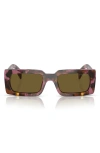 Prada Rectangular-frame Sunglasses Sunglasses In Brown Tort