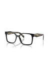 Prada 54mm Rectangle Optical Glasses In Black