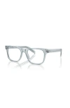 Prada 54mm Rectangle Optical Glasses In White