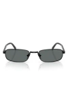 Prada 54mm Rectangular Sunglasses In 1ab5z154 Black