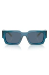 Prada Symbole Square-frame Sunglasses In Blue