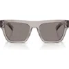 Prada 54mm Rectangular Sunglasses In Gray