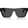 Prada Eyewear Rectangular Frame Sunglasses In Black