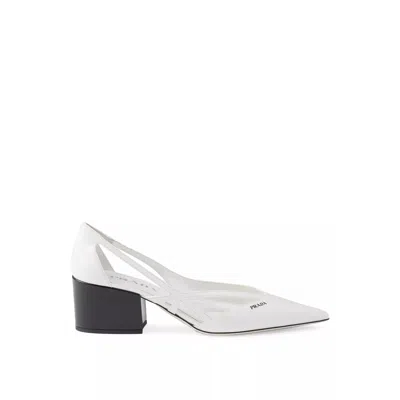 PRADA 55 LEATHER PUMPS