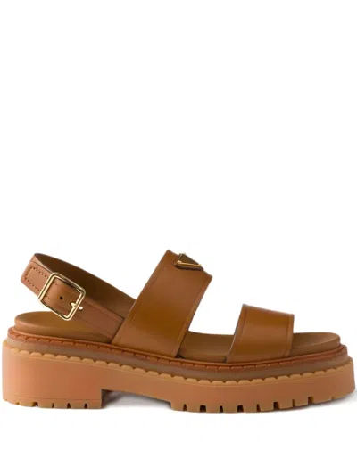 Prada 55mm Buckle-strap Platform Sandals