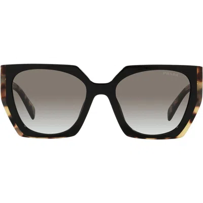 PRADA PRADA 55MM GRADIENT RECTANGULAR SUNGLASSES