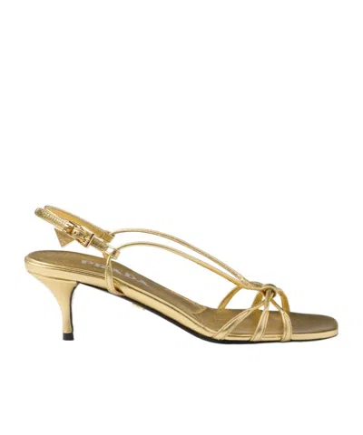 PRADA PRADA SQUARE-TOE SANDALS