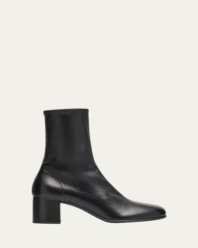Prada 55mm Nappa Leather Ankle Boots In Black