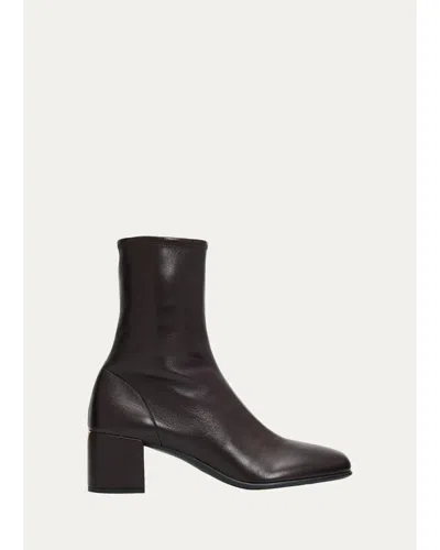 Prada 55mm Nappa Leather Ankle Boots In Black