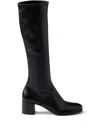 Prada 55mm Nappa-leather Boots In Black
