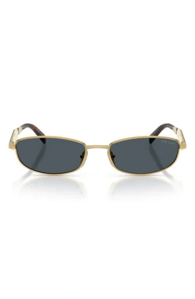 Prada 55mm Oval Sunglasses In Gray
