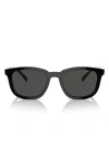 Prada 55mm Pillow Sunglasses In Black/ Grey
