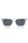 Prada Rectangle-frame Sunglasses In Metallic