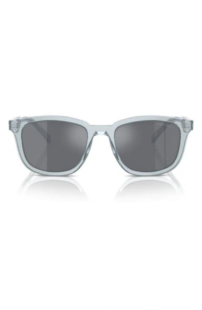 Prada 55mm Pillow Sunglasses In Blue/gray Solid