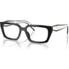 Prada Eyewear Rectangle Frame Glasses In Black