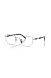 Prada 55mm Rectangle Optical Glasses In Multi