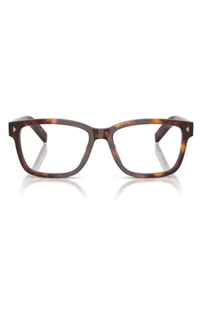 PRADA PRADA 55MM RECTANGULAR OPTICAL GLASSES