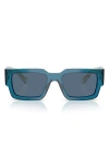 Prada Symbole Square-frame Sunglasses In Blue