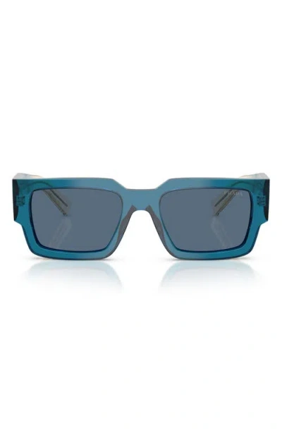 PRADA PRADA 55MM RECTANGULAR SUNGLASSES