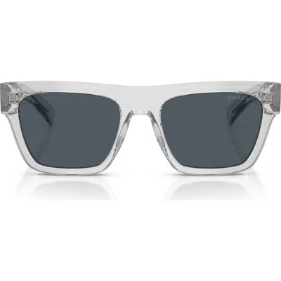 PRADA PRADA 55MM RECTANGULAR SUNGLASSES