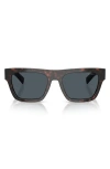 Prada Acetate Rectangular Sunglasses In Brown