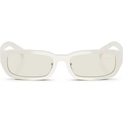 Prada 55mm Rectangular Sunglasses In Dust