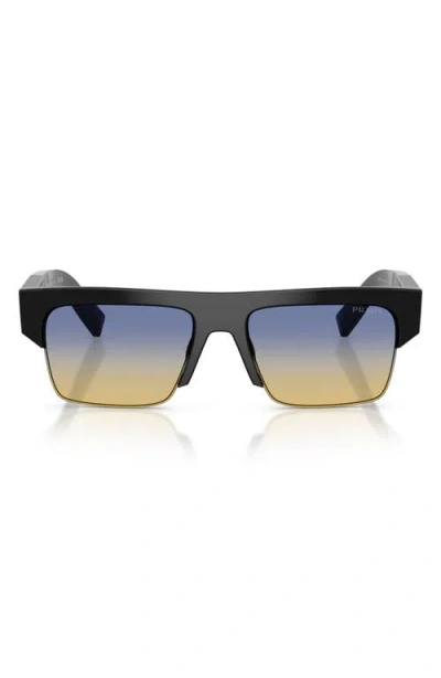 Prada 55mm Rectangular Sunglasses In Multi