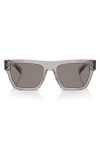 Prada 54mm Rectangular Sunglasses In Gray