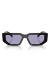 Prada 55mm Rectangular Sunglasses In Purple