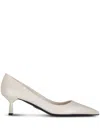 Prada 55mm Saffiano-leather Pumps In Neutrals