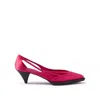 Prada 55mm Satin Cut-out Pumps In Pink