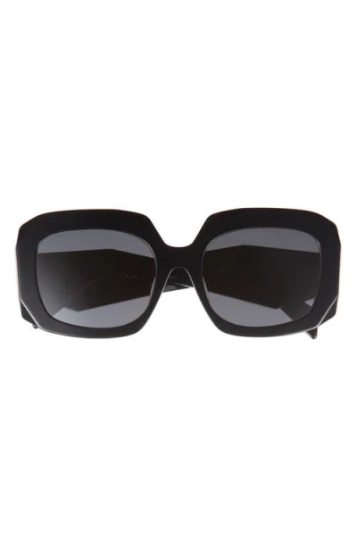 Prada 55mm Square Sunglasses In Black