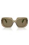 Prada Symbole Oversized-frame Sunglasses In Brown