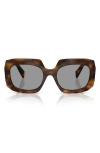 Prada 0pr B23s Oversized Square Tortoiseshell Sunglasses In Brown