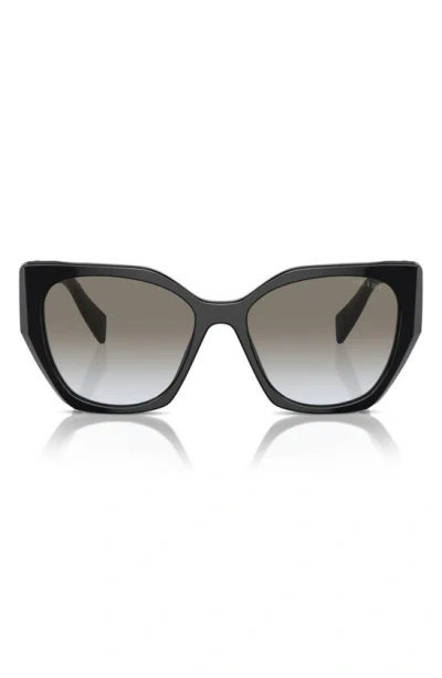 PRADA PRADA 56MM GRADIENT RECTANGULAR SUNGLASSES
