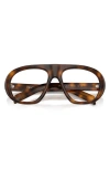 Prada 56mm Irregular Blue Light Blocking Glasses In Gold