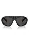 Prada Womens Black Pr C05s Irregular-frame Acetate Sunglasses In Black