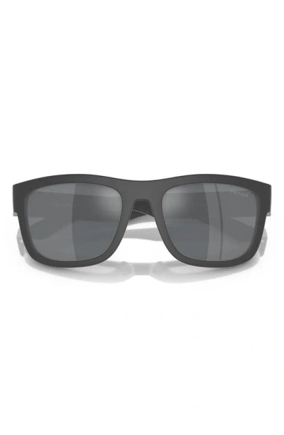 Prada 56mm Pillow Sunglasses In Light Grey Gradient