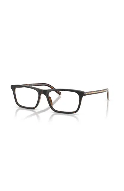 Prada 56mm Rectangle Optical Glasses In Multi