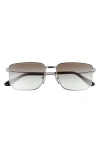 Prada 56mm Rectangular Sunglasses